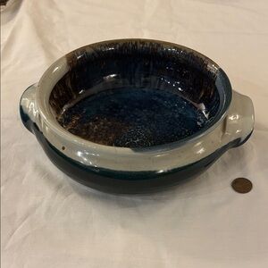 Handcrafted Ceramic Bowl with Handles